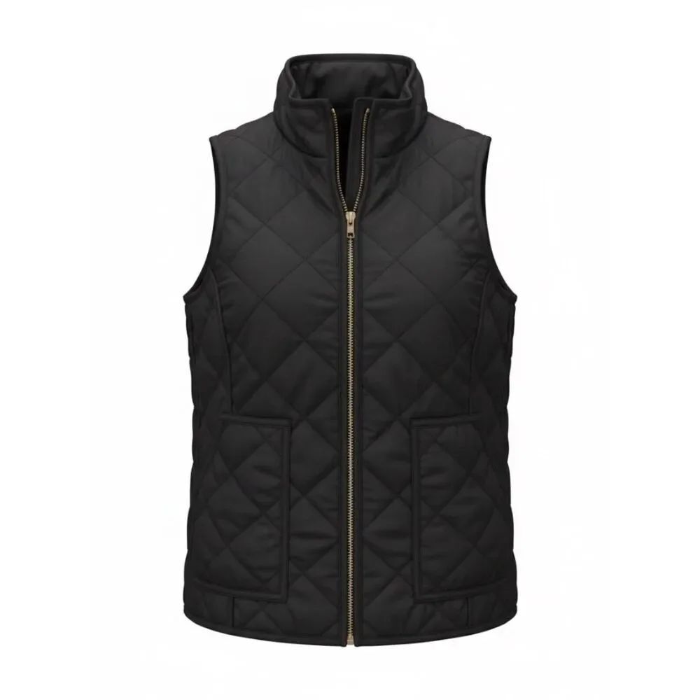 Girls J Khaki Quilted Vest